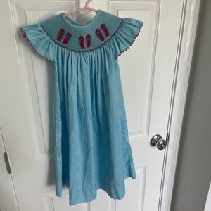 Girls Blue Summer Dress